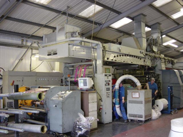 view of mailing bags production line